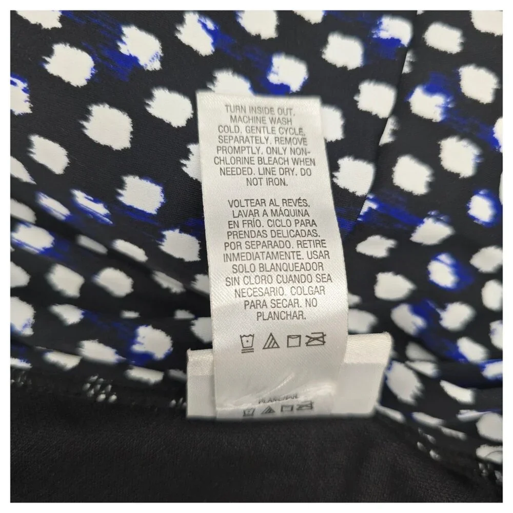 Jaclyn Smith One Piece Swimsuit Polka Dot Black White Layered Womens Size 20 - Picture 7 of 14